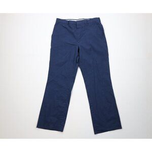 Vintage 70s Streetwear Mens 34x31 Distressed Wide Leg Workwear Pants Blue USA